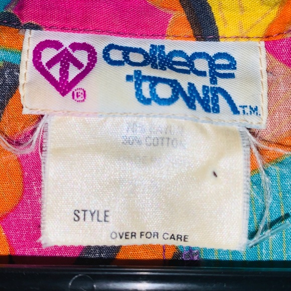 College Town Vintage Size Medium Top Rare - Picture 2 of 7